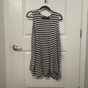 Brandy Melville short black and white striped dress